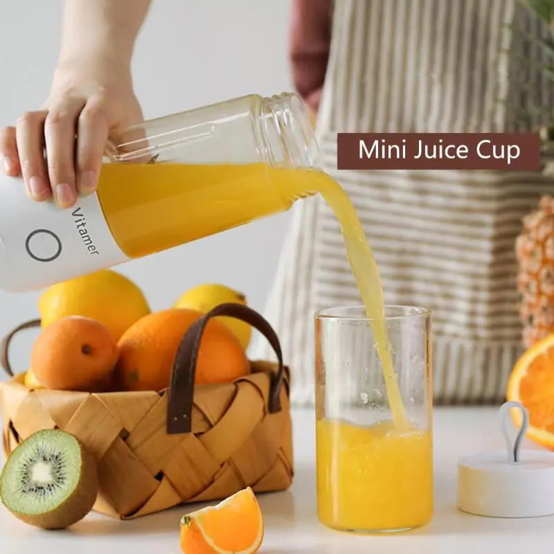 350ml Portable Blender Juicer Electric USB Rechargeable Mixer USB Charging Kitchen Gadgets